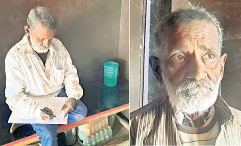 mystery elderly man aspari kurnool writes medical notes