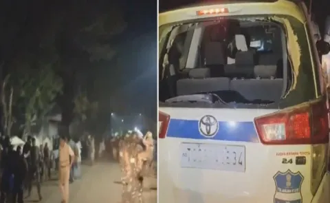 Panchayat election violence in Paidipally of Jagtial district of Telangana