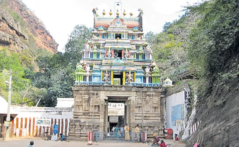 Ahobilam Narasimha temple has now become a hub for the illegal earnings of a leader from the ruling party
