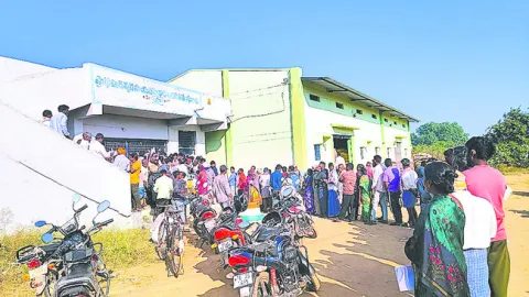 యూరియా కోసం బారులు