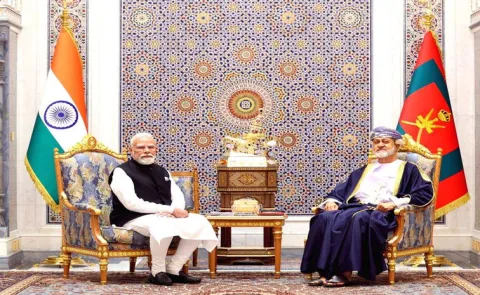 PM Narendra Modi met His Majesty Sultan Haitham bin Tarik of Oman