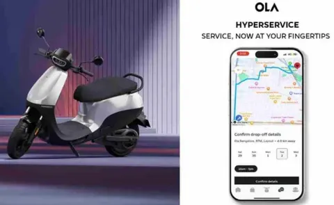 Service Booking From The App Ola Electric