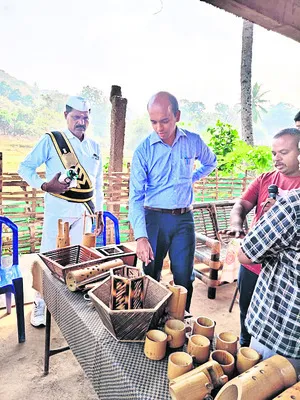 వెదురు వస్తువుల మార్కెటింగ్‌కు ప్రోత్సాహం