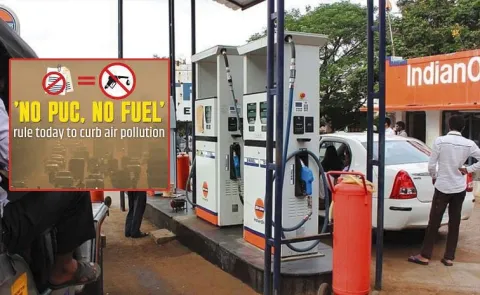 No PUC, No Fuel Implement In Delhi