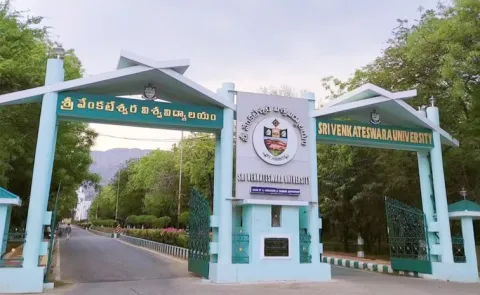 Student protest against SV University ladies hostel