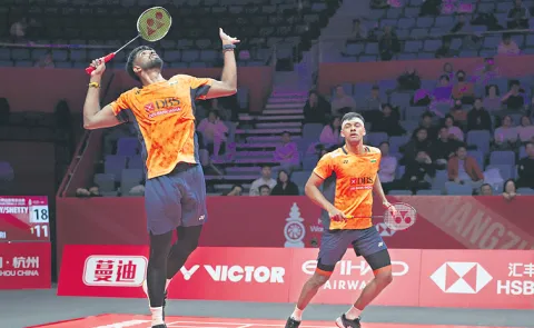 Satwiksairaj and Chirag Shetty have reached the semi finals of the World Tour Finals tournament3