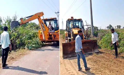 New Sarpanch Repairs Road Even Before Taking Oath in Nalgonda