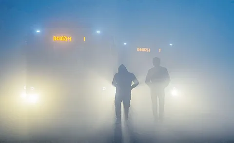 Dense fog and cold waves are gripping North India