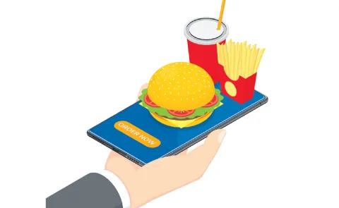 The value of orders doubled in two years with the advent of food delivery apps