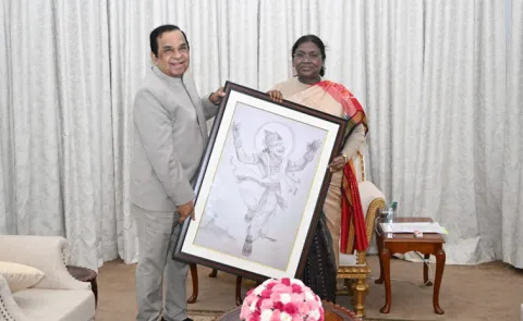 Brahmanandam Met President Draupadi Murmu