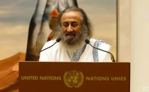 Gurudev Ravi Shankar recently spoke at UN For 2nd World Meditation Day 2
