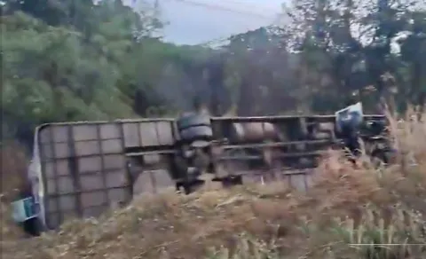 Dolphin Travels bus accident in Sangareddy District 