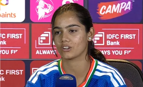 Vaishnavi Sharma Credits Harmanpreet Kaurs Faith After Composed India Debut