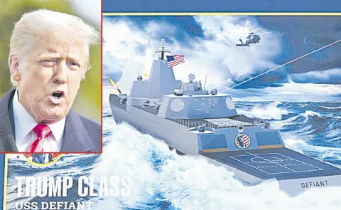 Trump announces plans for new Navy battleship as part of a Golden Fleet