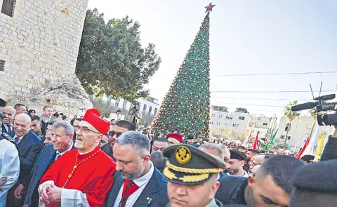 Christmas celebrations return to Bethlehem 