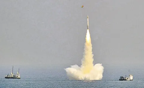 India Successfully Tests 3500 Km Range K-4 Missile From Nuclear Submarine INS Arighaat