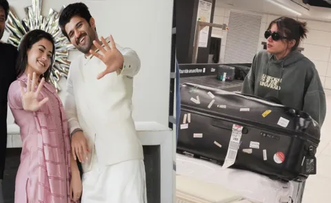 Rashmika and Vijay Deverakonda jet off for new year trip
