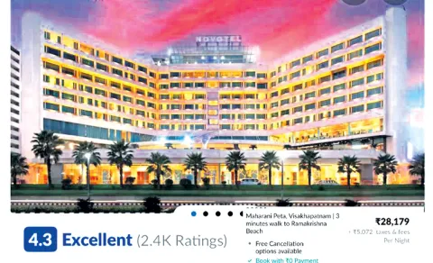 28 thousand for day in Visakhapatnam Novotel