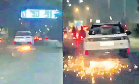 Drunk SUV Drags Bullet Bike 500m in Bengaluru