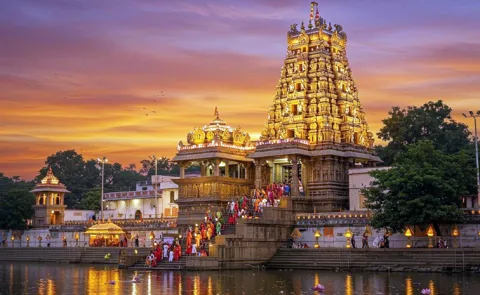 Power cut at Durga Temple in Vijayawada