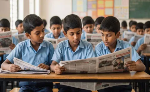 UP government schools orders to every student must reading Newspapers