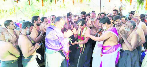 అయ్యప్ప సన్నిధిలో మంత్రి ‘అడ్లూరి’