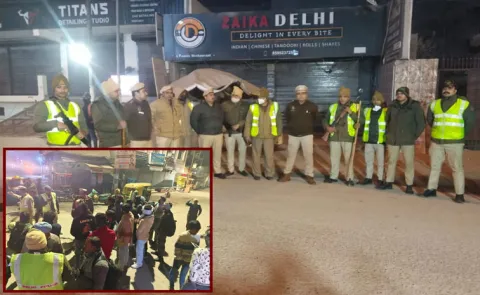 Delhi Police launched a massive overnight crackdown under Operation Aaghat12