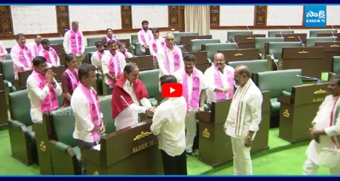 CM Revanth Shake Hand To KCR In Assembly 1
