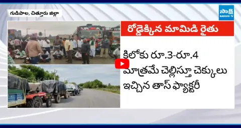 Chittoor Mango Farmers Protest On The National Highway  1