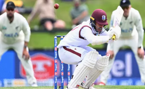 West Indies All Out For 167 in first innings of 1st test against New Zealand1