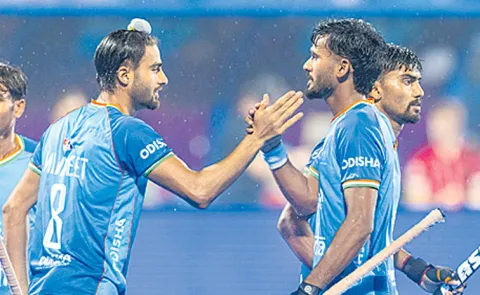 Indian hockey team in the quarterfinals4