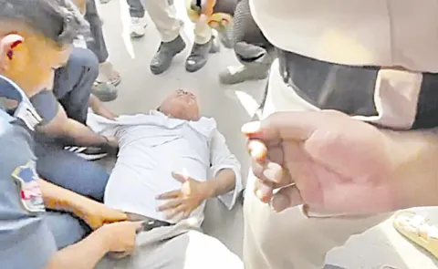 Sarpanches Protest At Telangana Assembly