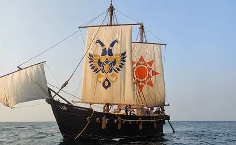 INSV Kaundinya sails on maiden overseas voyage from Porbandar to Oman