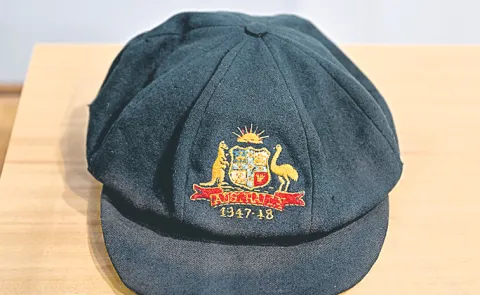Bradman baggy green cap up for auction2