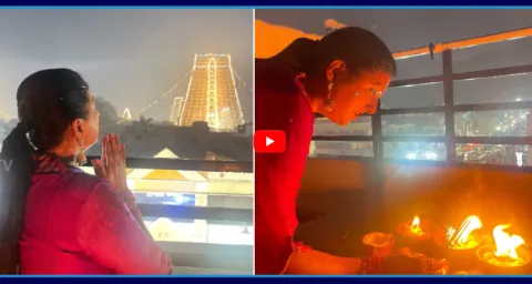 YSRCP Leader RK Roja Visit Arunachalam 1