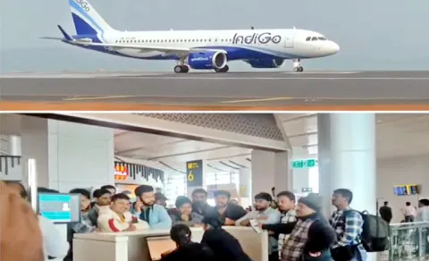 Ayyappa Devotees Protest At Shamshabad Airport 