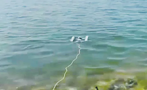 Drone tests to determine defects in reservoirs and stability of structures