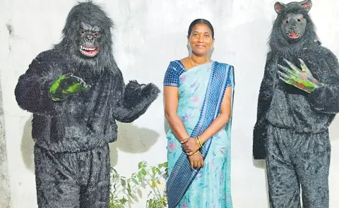 Campaigning for Panchayat elections in villages