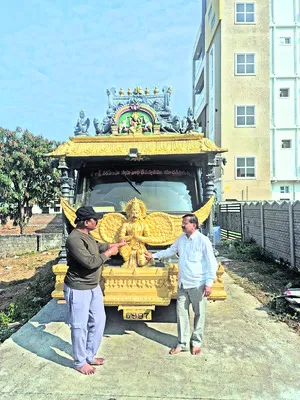 పల్లెలకు సిద్ధమైన శ్రీనృసింహుడి రథం