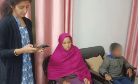 Bangladesh pregnant Sunali Khatun son brought back to India