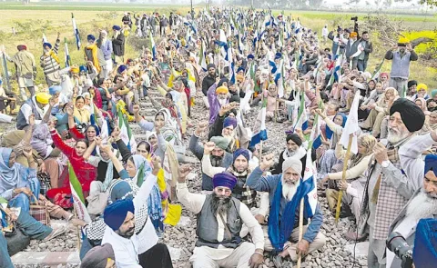 Rail roko protest in Punjab