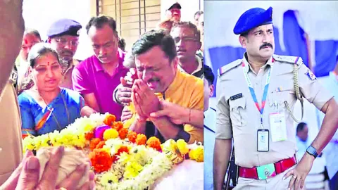 సీఐకి కన్నీటి వీడ్కోలు 