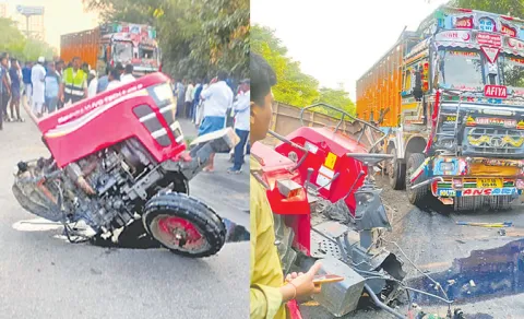 road accident in Shamirpet