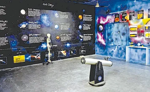 Astronomy Labs Open in Telangana Government Schools in Mahabubnagar