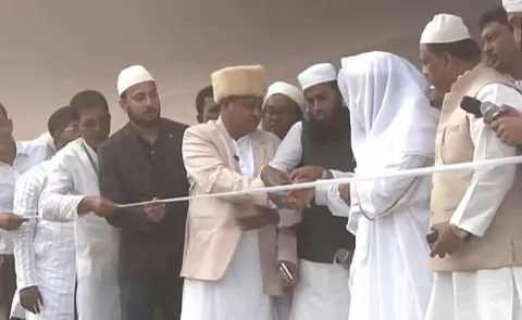 Suspended Trinamool MLA lays foundation stone of Babri mosque in Bengal12