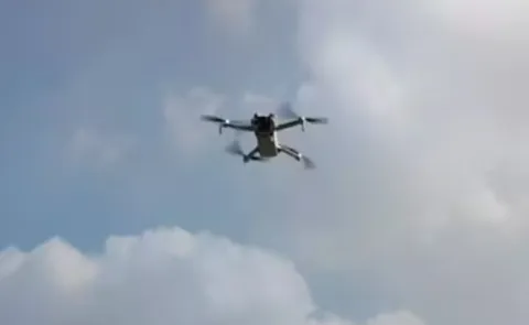 Drone camera in Tirumala
