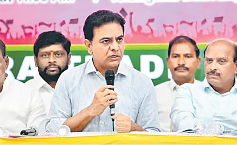 KTR at a roundtable meeting with trade unions