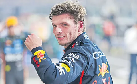 Red Bull racer Max Verstappen took pole position2