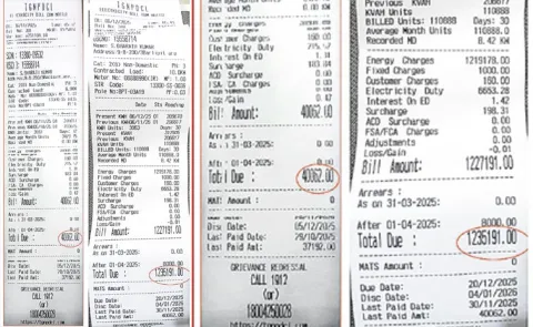 ICE Cream shop receives electricity bill of Rs 12. 35 lakh in Bhadradri district
