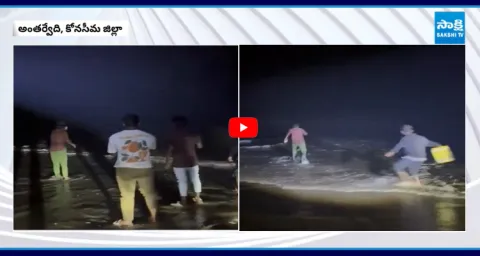 Jeep Plunged Into Godavari River At Antarvedi Beach 1